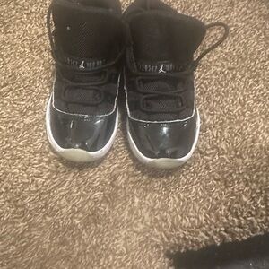 Jordan Kids Black and White Sneakers